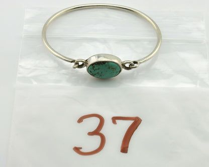 Navajo Bracelet .925 Silver Blue Arizona Turquoise Native American Artist C.90's