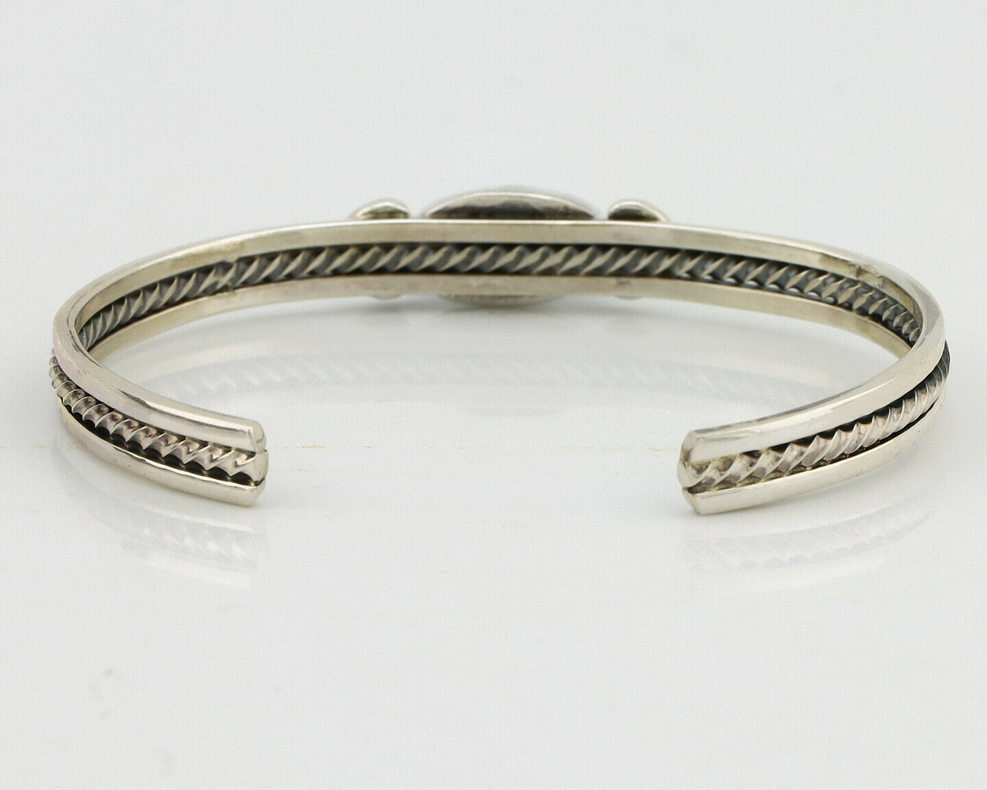 Women's Navajo .925 Silver Kingman Turquoise Artist Inca MFG Circa 1990's