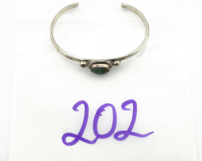 Navajo Bracelet .925 Silver Royston Turquoise Native American Artist C.90's