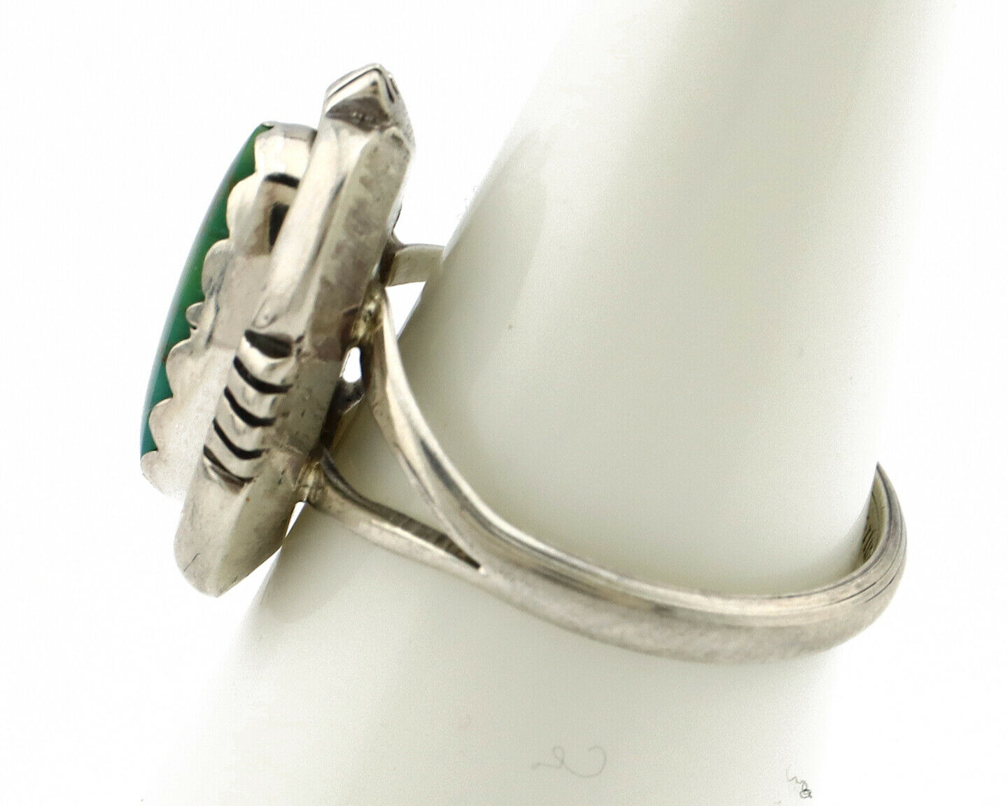 Navajo Ring .925 Silver Royston Turquoise Handmade Native American C.80's