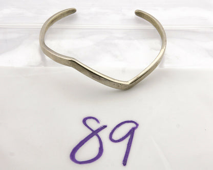 Navajo Bracelet .925 Silver Handmade Sand Cast Native American Artist Circa 70's