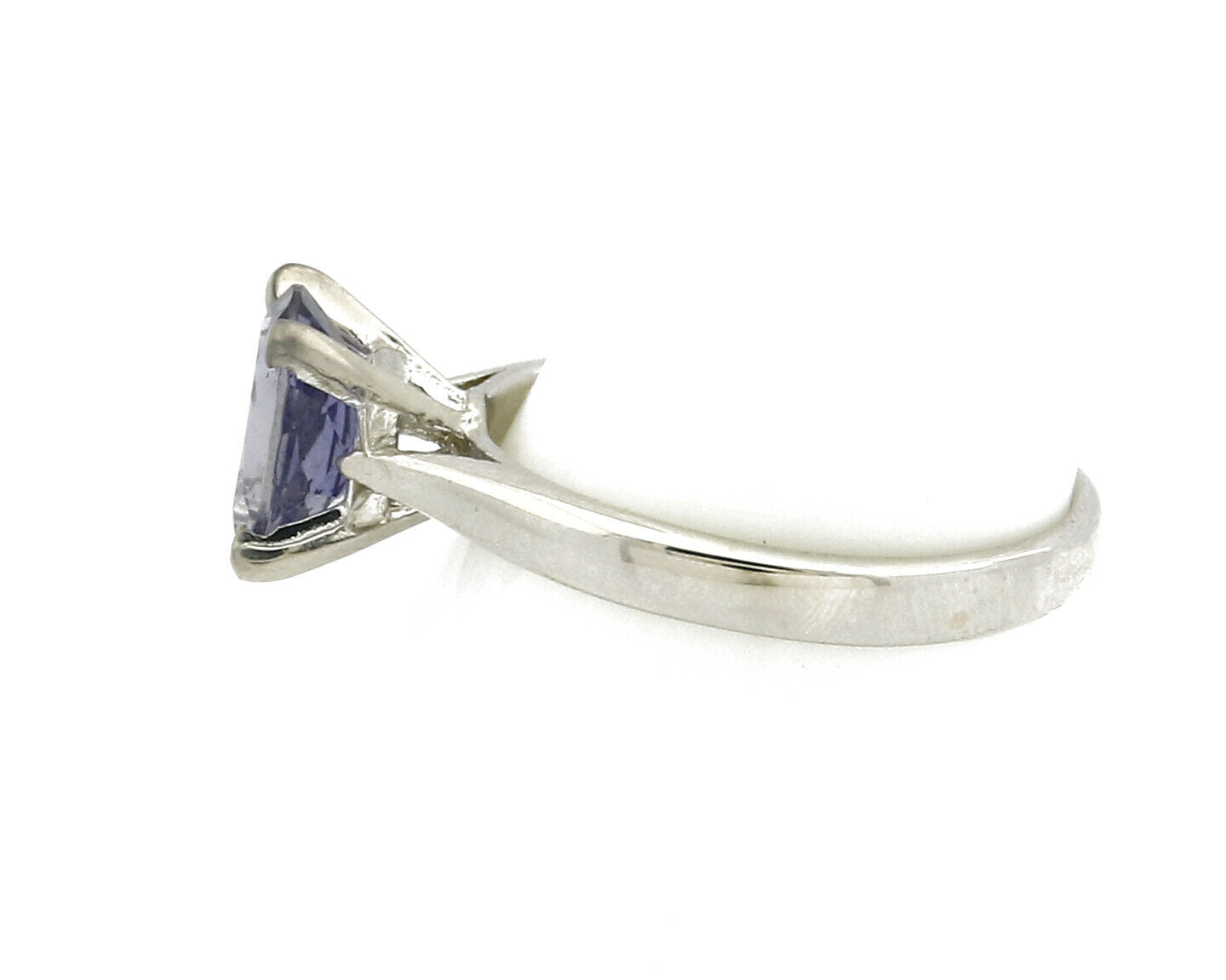 Women's Natural Tanzanite Ring 18k SOLID White Gold 2.5 Approximate TCW