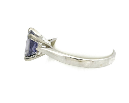 Women's Natural Tanzanite Ring 18k SOLID White Gold 2.5 Approximate TCW