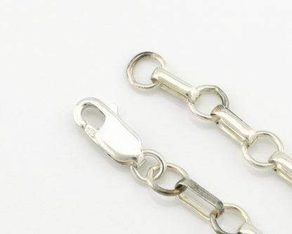 Navajo Necklace .925 Silver Tiger Eye Sapphire Native American Artist C.80's