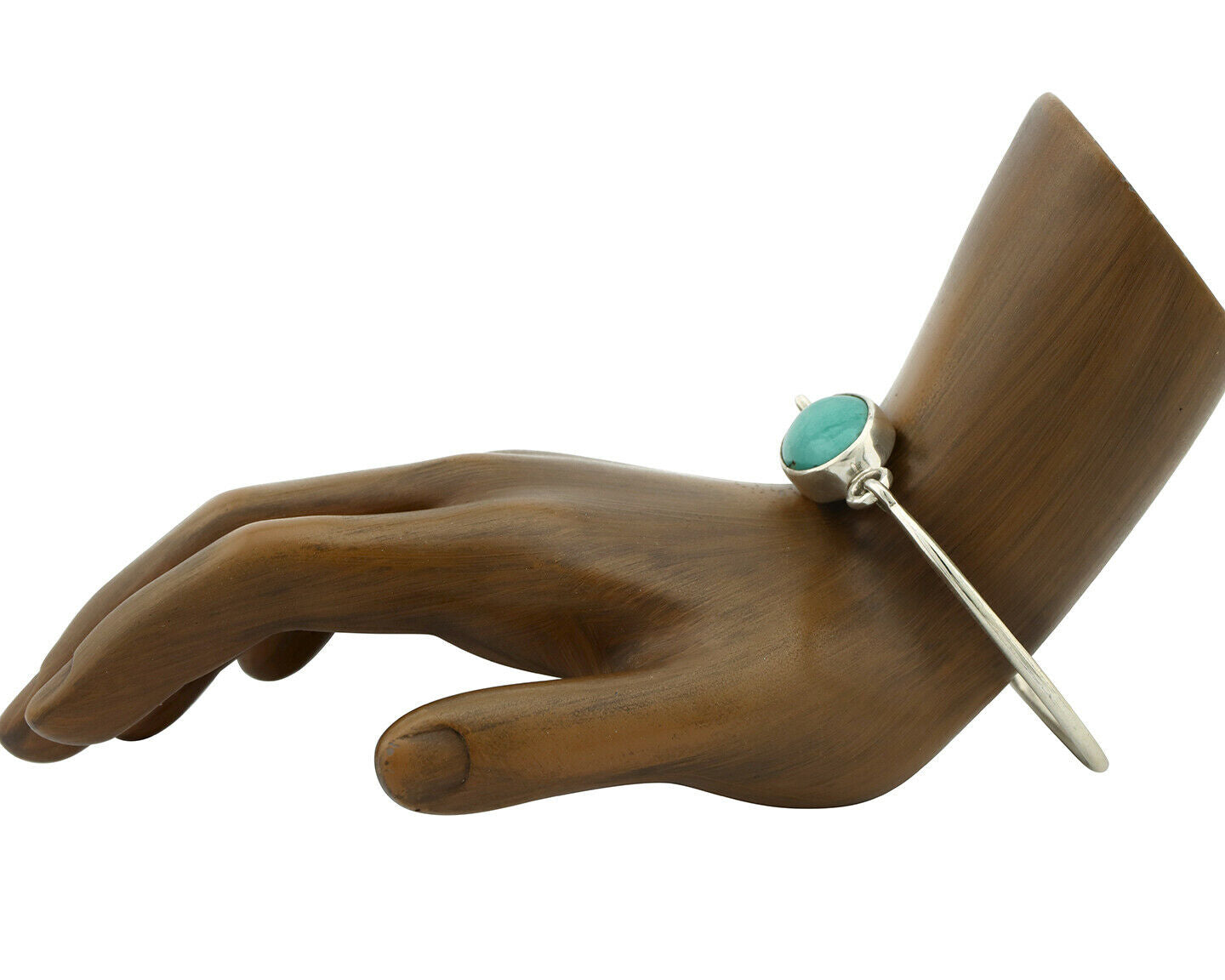 Navajo Bracelet .925 Silver Blue Arizona Turquoise Native American Artist C.90's