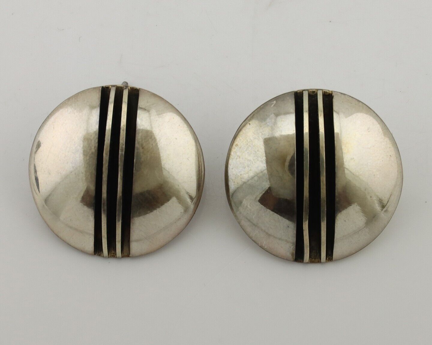 Navajo Earrings 925 Silver Handmade Native American Artist Signed Yazzie C.80's