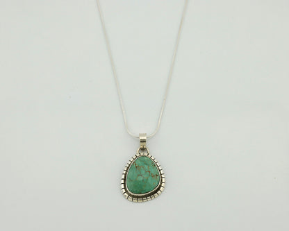 Navajo Necklace .925 Silver Turquoise Native American Artist C.1980's