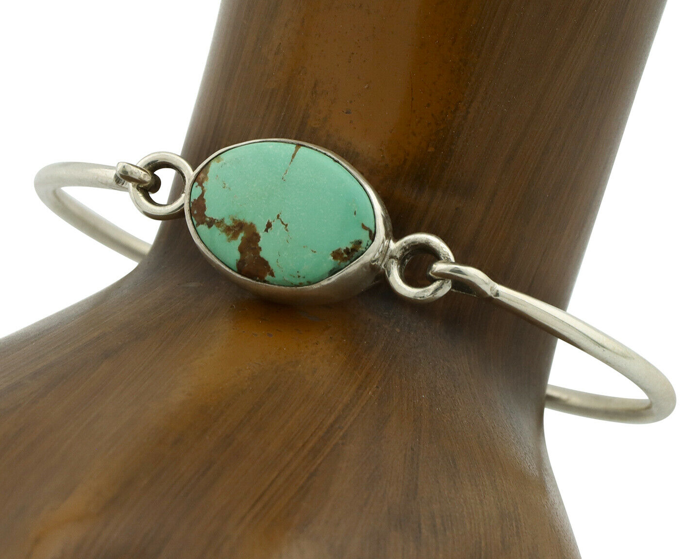 Navajo Bracelet .925 Silver Blue Arizona Turquoise Native American Artist C.90's