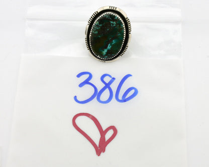 Navajo Ring 925 Silver Natural Southwest Turquoise Signed William Denetdale C80s