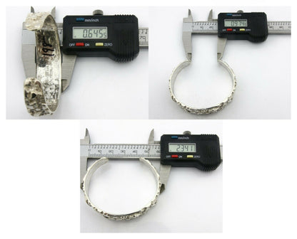 Navajo Bracelet .925 Silver Hand Stamped Arrow Head Signed Montoya C.80's