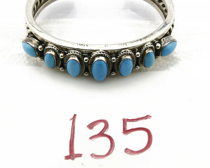 Bowlins Old Carter Trading Post Bracelet Turquoise Cuff .925 Silver