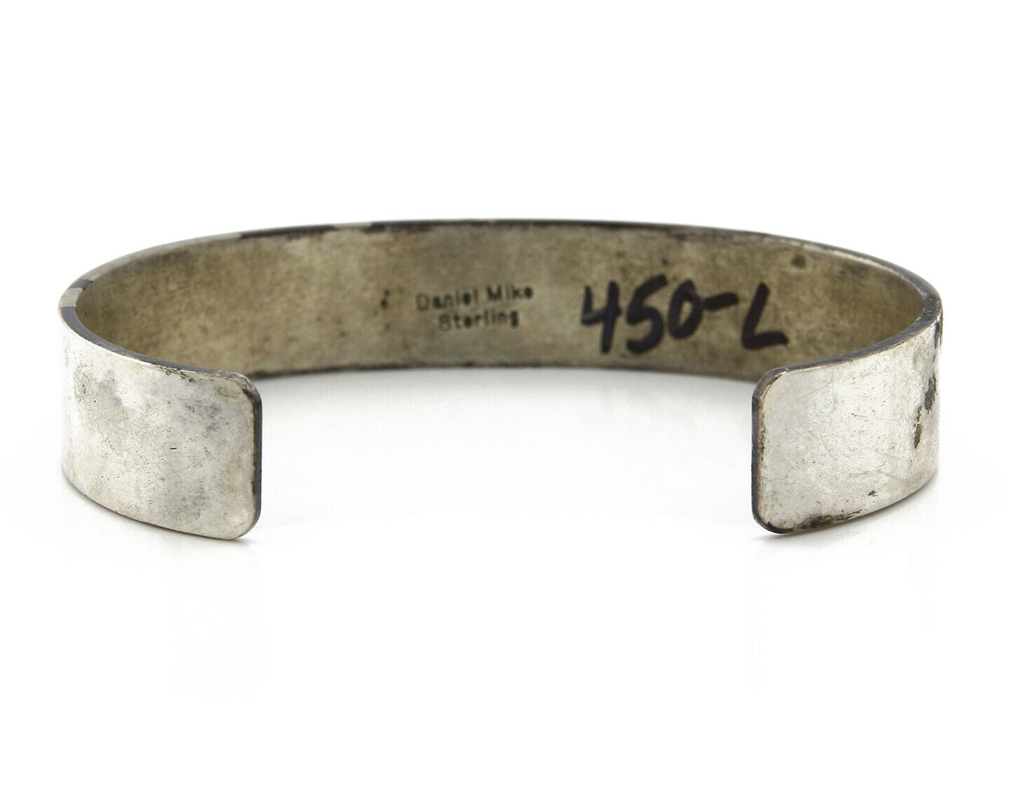 Navajo Bracelet .925 Silver Turquoise Coral Cuff Signed Daniel Mike