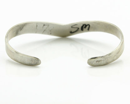 Navajo Handmade Bracelet .925 Silver Native Artist TAHE C.80's