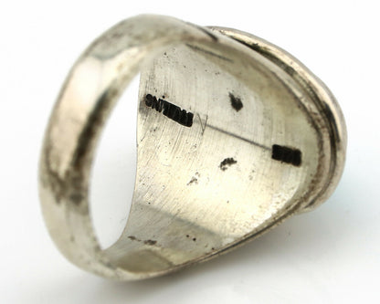 Navajo Ring .925 Silver Turquoise Native American Artist C.80's