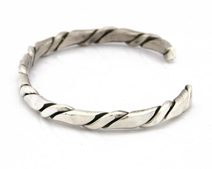 Navajo Twist Bracelet .925 SOLID Silver Handmade Artist TAHE C.80's