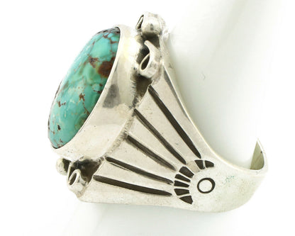 Navajo Ring .925 Silver Royston Turquoise Native American Artist C.80's