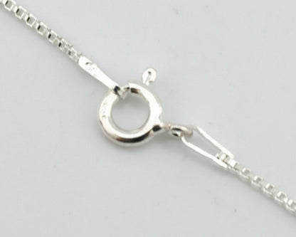 Navajo Kingman Turquoise Pendant .925 Silver Hand Stamped Signed Gecko C.80's