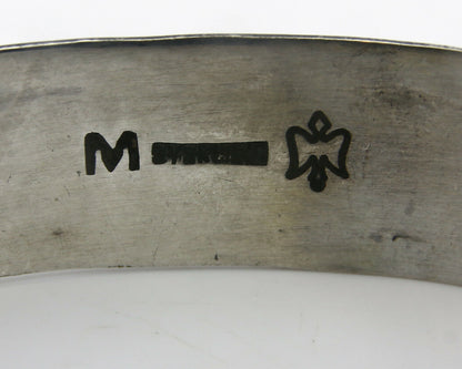 Navajo Bracelet .925 SOLID Silver Handmade Artist C Montoya C. 1980's