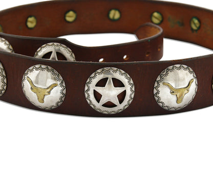 Navajo Concho Belt .925 Silver Signed Sacajawea C.80's