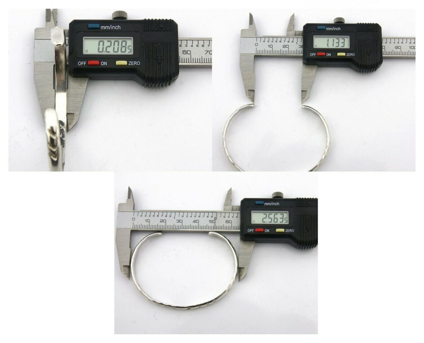 Navajo Bracelet .925 Silver Hand Stamped Arrow Head Artist I Montoya C.80's