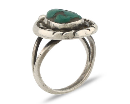 Navajo Handmade Ring 925 Silver Southwest Turquoise Native Artist C.80's