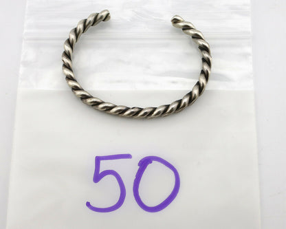 Navajo Handmade Bracelet .925 SOLID Silver Native American Artist Circa 1980's