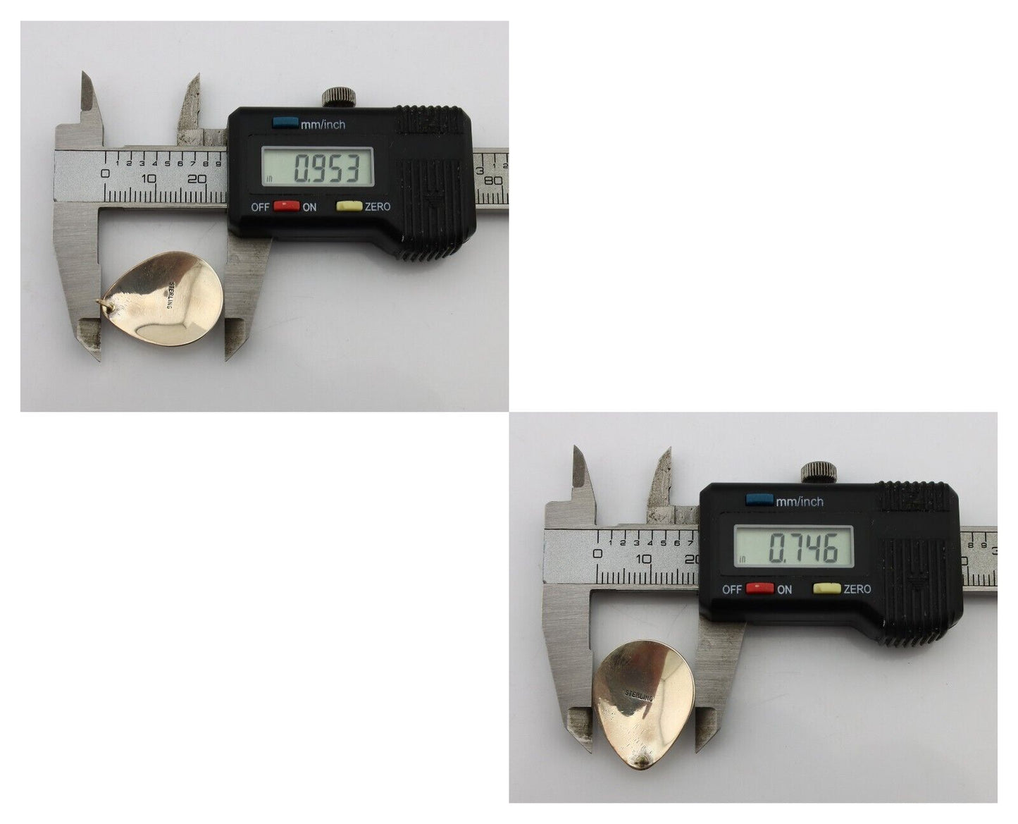 Navajo Earrings 925 Silver Blue Spiderweb Turquoise Native American Artist C90s