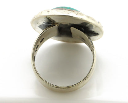 Navajo Ring 925 Silver Turquoise Mountain Artist Signed C Montoya C.80's