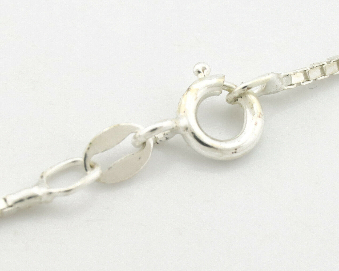 Navajo Necklace .925 Silver Manassas Turquoise Artist Signed Sunrise C.80's