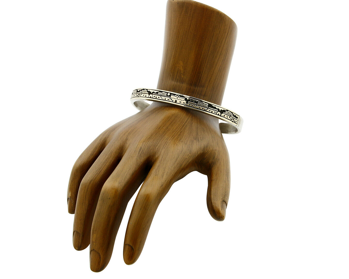 Women's Navajo Bracelet 14k & Silver MM Rogers Cuff C.80's