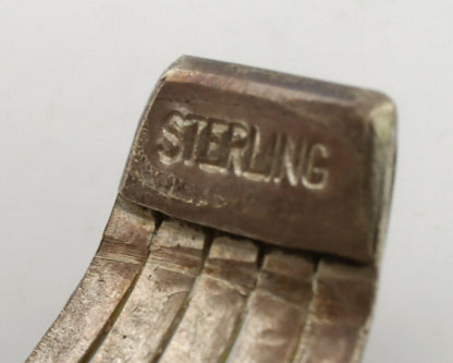 Navajo Bracelet .925 Silver Royston Turquoise Native American Artist C.80's