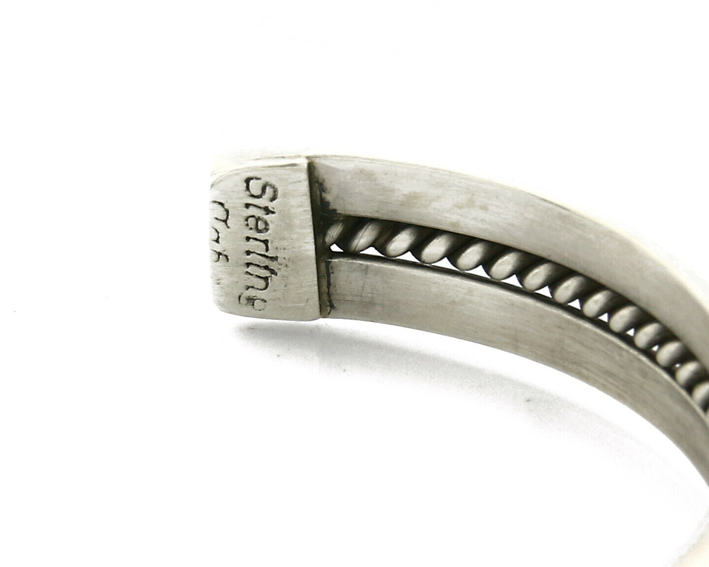 Women's Navajo Bracelet .925 Silver Montoya Cuff Handmade C.1980's