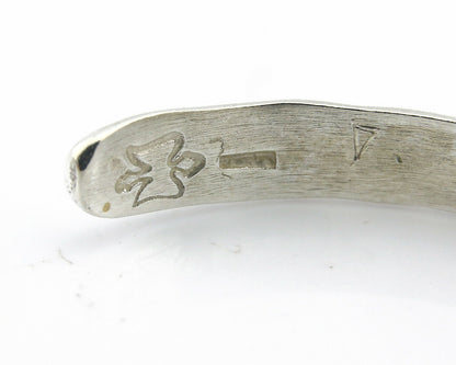 Navajo Bracelet .925 Silver Hand Stamped Arrow Head Artist I Montoya C.80's