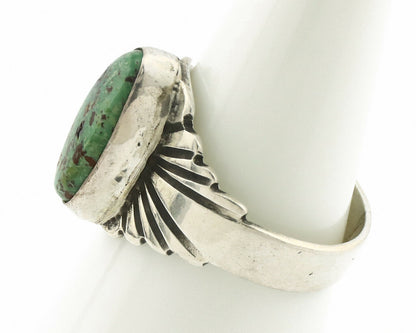 Navajo Ring .925 Silver Blue Green Arizona Turquoise Artist Signed Apache C.80's