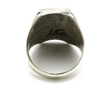 Navajo Overlay Ring .925 Handmade Native American C.80's