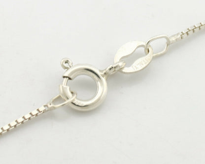 Navajo Handmade Pendant Necklace .925 Silver Artist Signed Sunrise C.80's