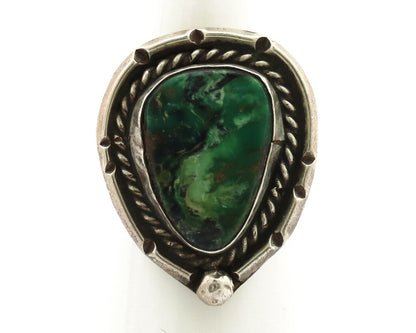 Navajo Ring 925 Silver Bisbee Turquoise Native American Artist C.1980's