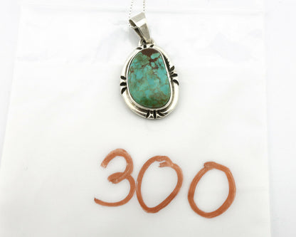 Navajo Pendant .925 Silver Kingman Turquoise Artist Signed Gecko C.80's