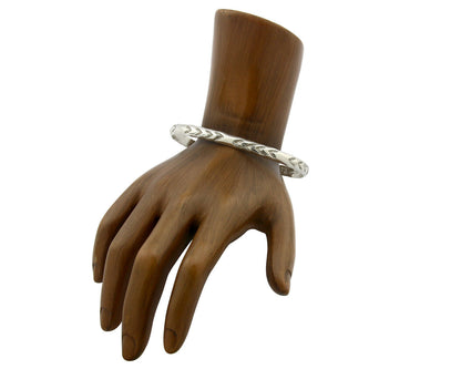 Navajo Bracelet .925 Silver Hand Stamped Arrow Head Artist Begay & Montoya C80s