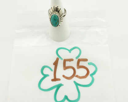 Navajo Ring .925 Silver Arizona Turquoise Signed M Montoya C.80's