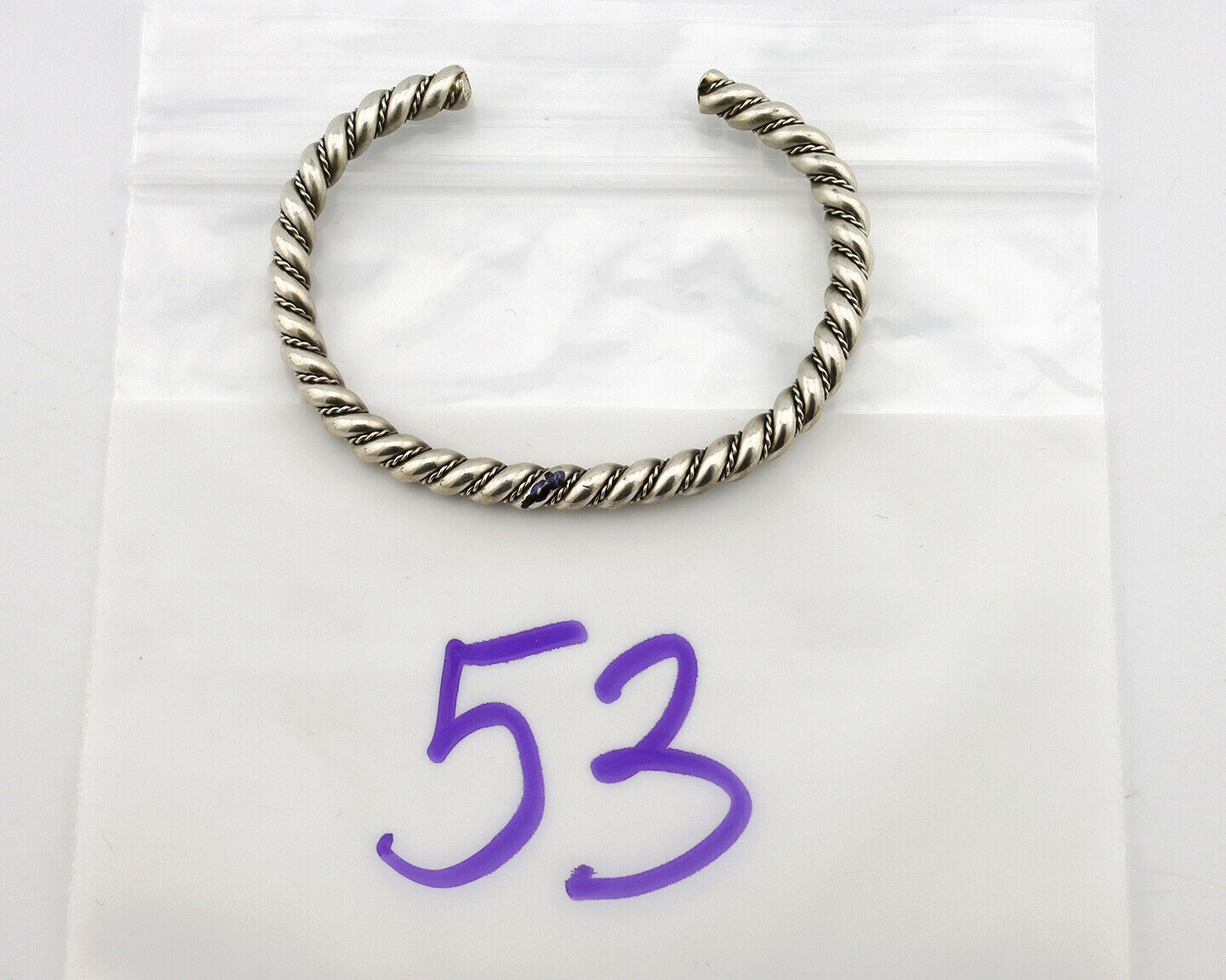 Navajo Handmade Bracelet .925 SOLID Silver Native American Artist Circa 1980's