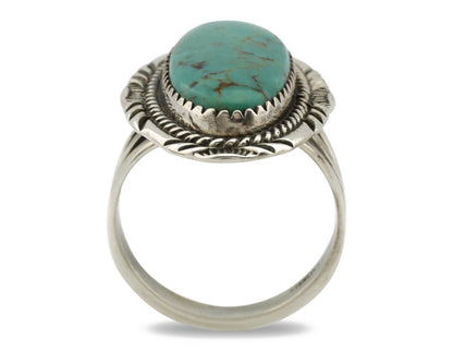 Navajo Ring .925 Silver Arizona Turquoise Artist Native American C.80's
