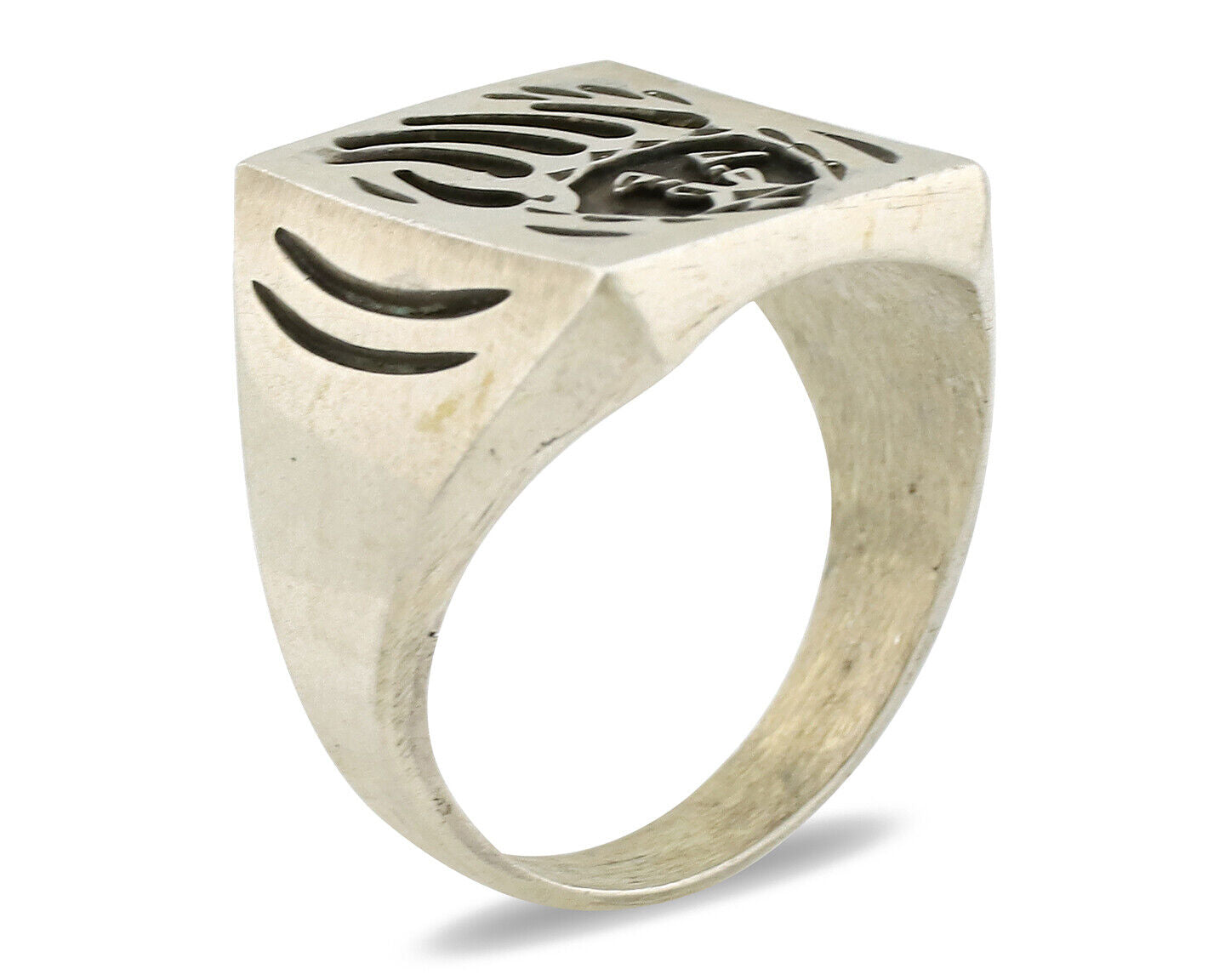 Navajo Bagger Paw Ring .925 Silver Handmade Native American Artist C.1980's