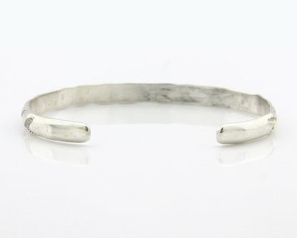 Navajo Bracelet .925 Silver Hand Stamped Arrow Head Artist V Montoya C.80's