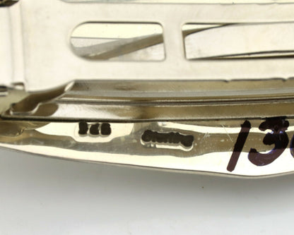 Navajo Hair Clip .925 Silver Globe Turquoise Barrette C.80's