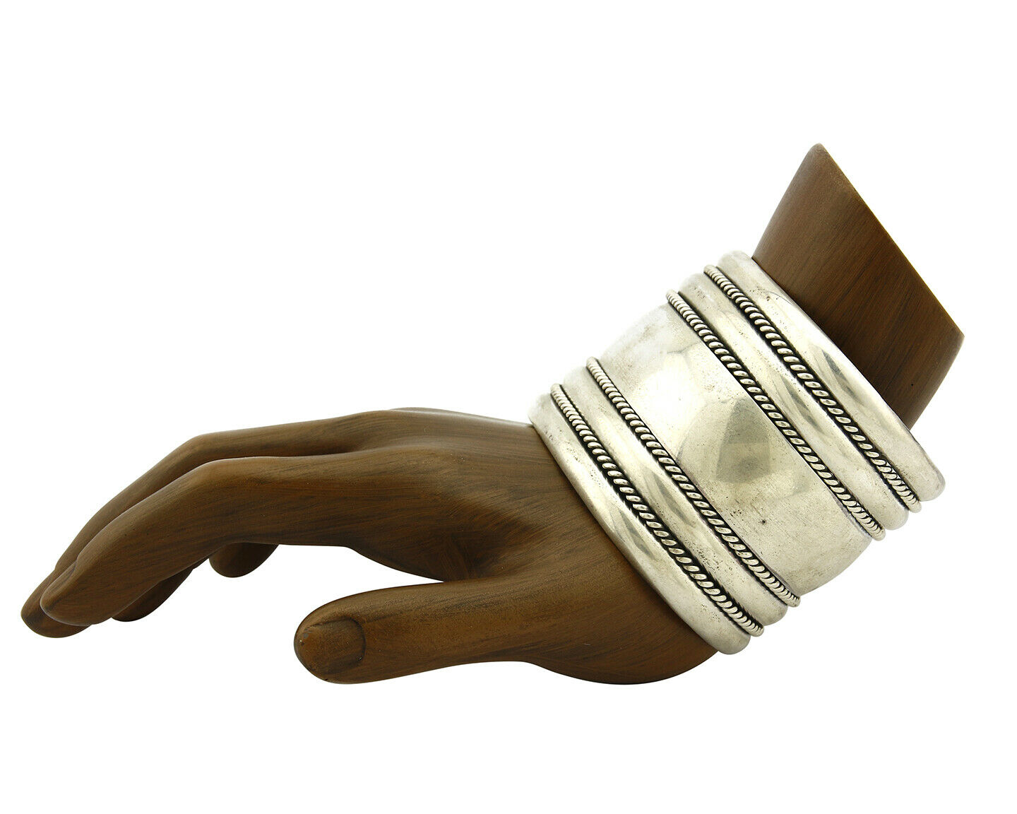 Navajo Bracelet .925 Silver SOLID Handmade Signed Artist Tom Hawk Circa 1980's