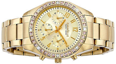 Caravelle New York 44L151 SS Analog Dress Modern Women's Watch Water Resistant