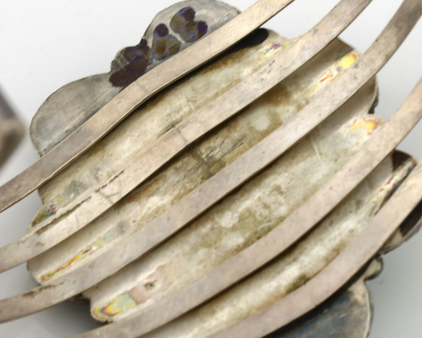 Navajo Bracelet .925 Silver Royston Turquoise Native American Artist C.80's