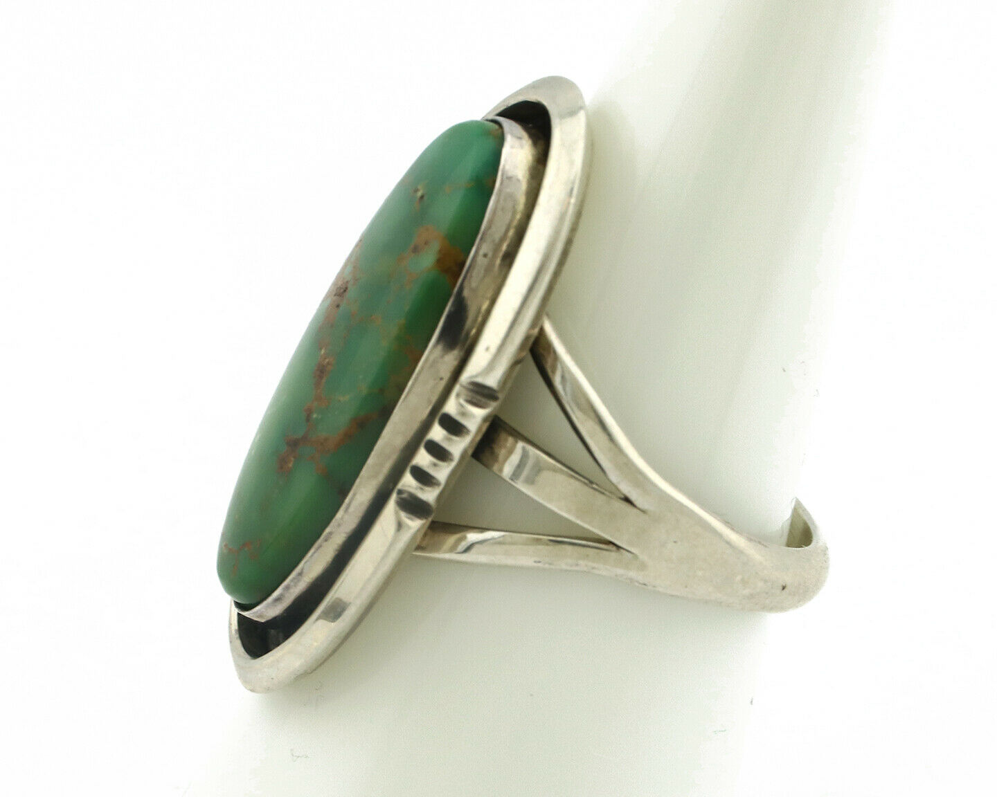 Navajo Ring .925 Silver Royston Turquoise Artist Native American C.80's