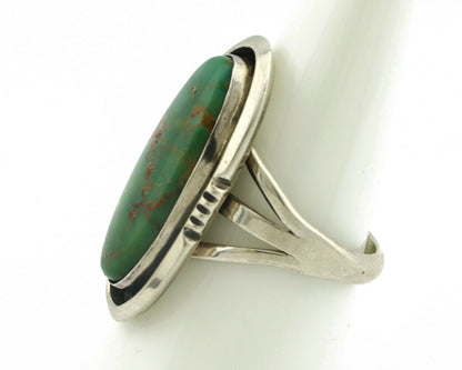 Navajo Ring .925 Silver Royston Turquoise Artist Native American C.80's